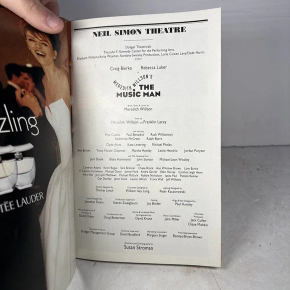 The Music Man Neil Simon Theatre 2000 Playbill - Picture 3 of 3